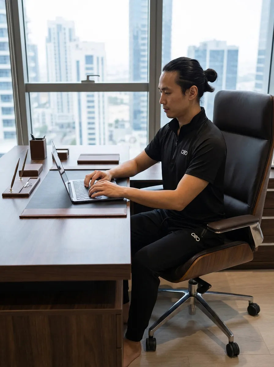 Black Vest Zip and Trousers