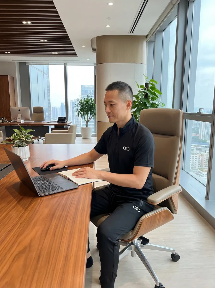 Black Vest Zip and Trousers